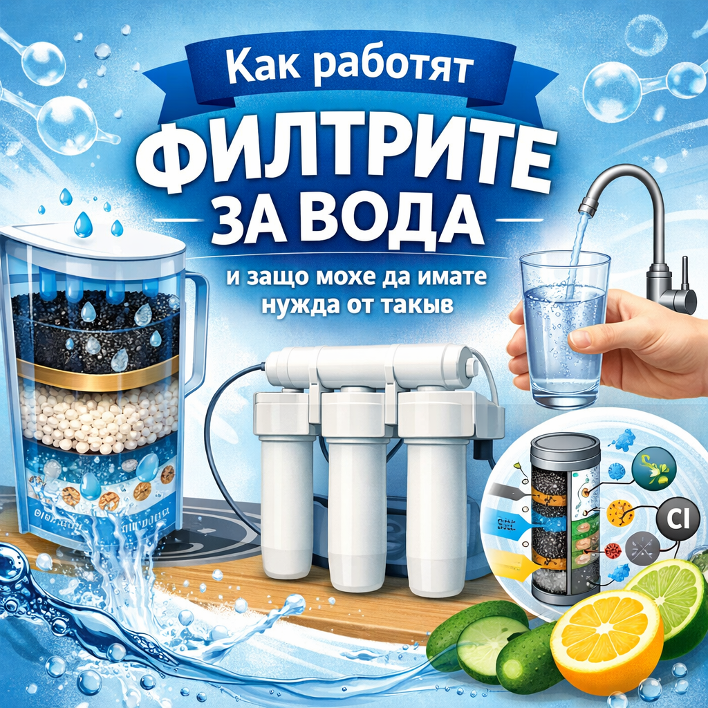 Как работят филтрите за вода и защо  може да имате нужда от такъв