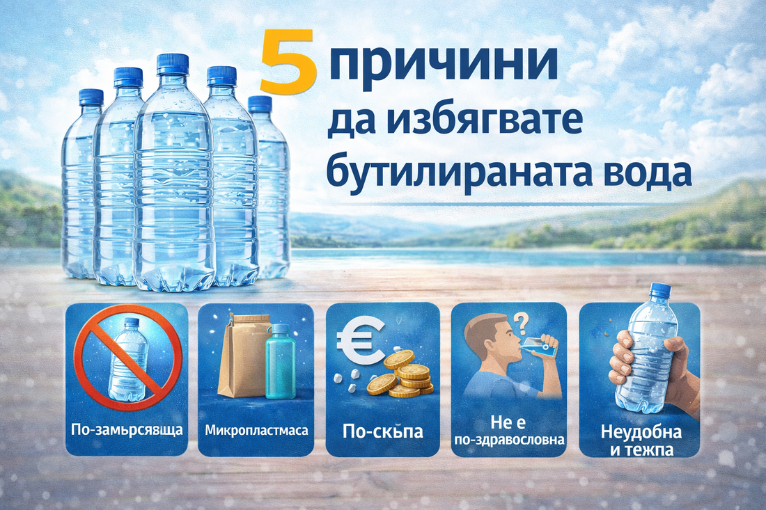 5 причини да избягвате бутилираната вода
